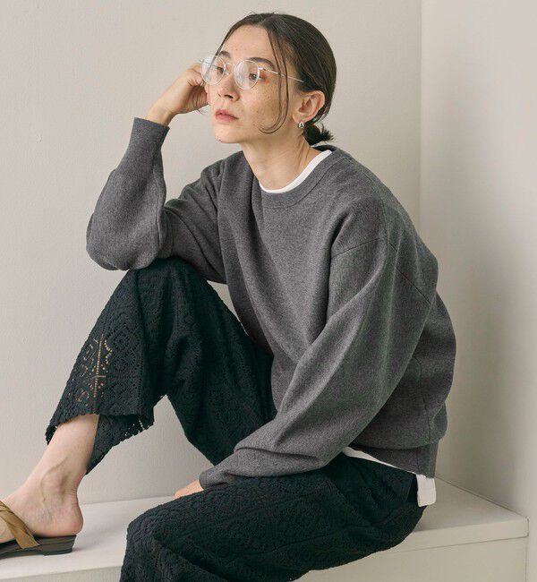 BEAUTY&YOUTH UNITED ARROWS「ポリエステルブレンド ミラノリブ プルオーバー」|ニット・セーター|