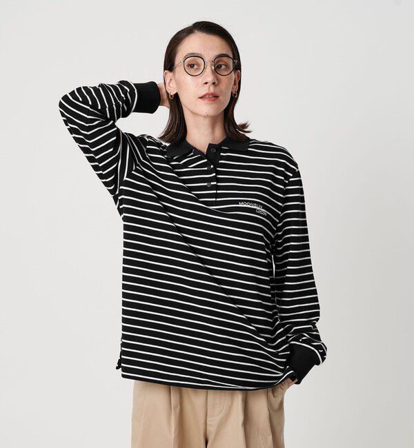 BEAUTY&YOUTH UNITED ARROWS「＜MOONSUN＞ボーダー ロングスリーブポロシャツ」|ポロシャツ|