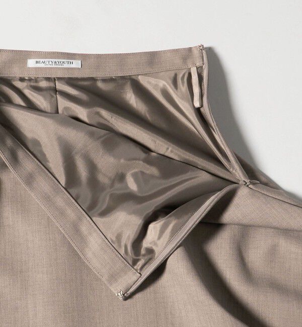BEAUTY&YOUTH UNITED ARROWS「ポリエステルツイル サーキュラースカート ウォッシャブル」|フレア|