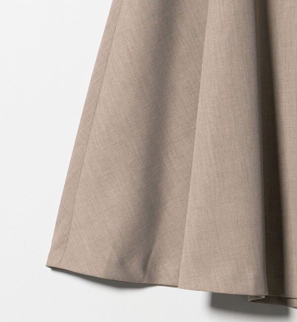 BEAUTY&YOUTH UNITED ARROWS「ポリエステルツイル サーキュラースカート ウォッシャブル」|フレア|