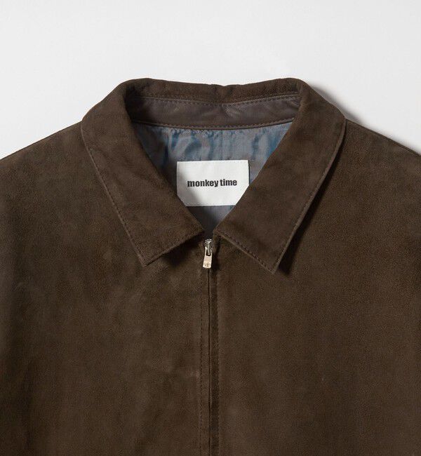 MONKEY TIME「スエード クロップド ジップ ジャケット」|その他|