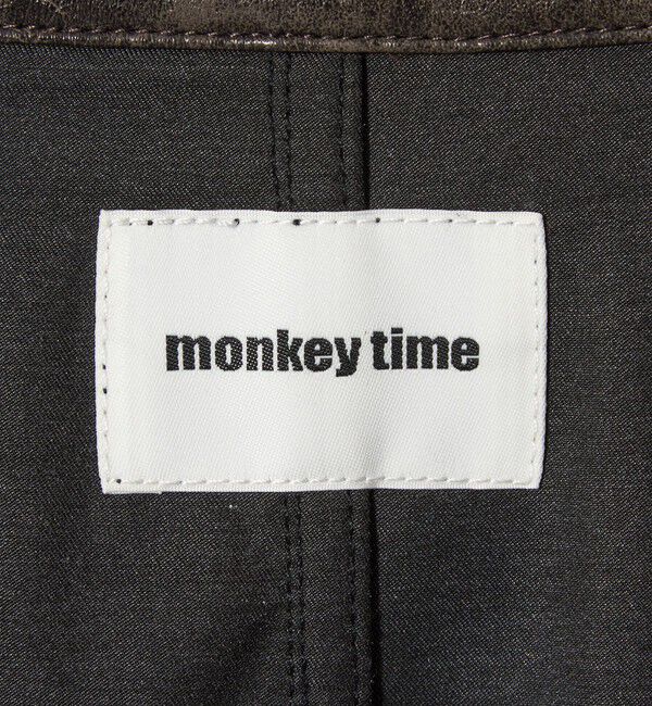 MONKEY TIME「レザーライク クロップド カバーオール」|その他|
