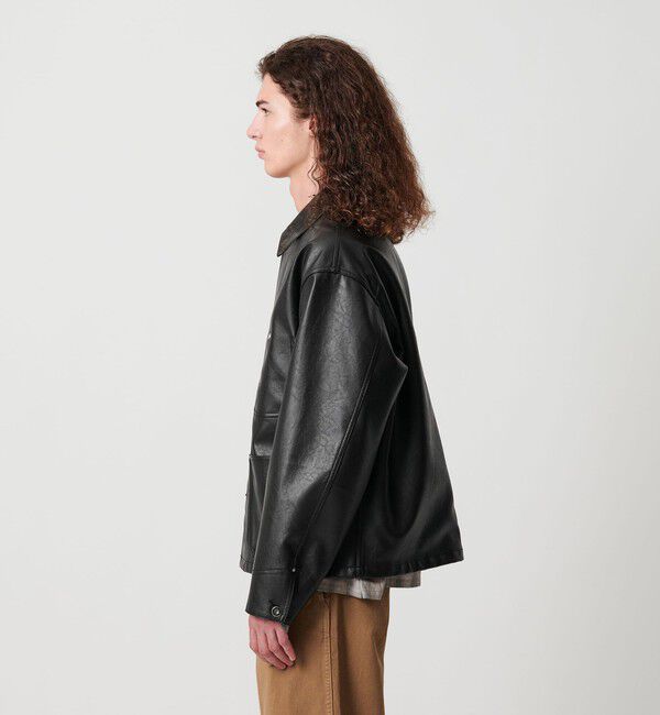 MONKEY TIME「レザーライク クロップド カバーオール」|その他|