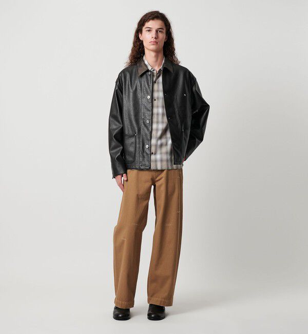 MONKEY TIME「レザーライク クロップド カバーオール」|その他|