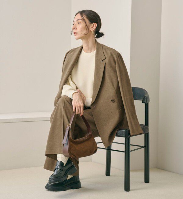 BEAUTY&YOUTH UNITED ARROWS「【WEB限定 Wardrobe DAILY MINIMAL】ウールライク メランジダブルジャケット ウォッシャブル」|テーラードジャケット|BEIGE