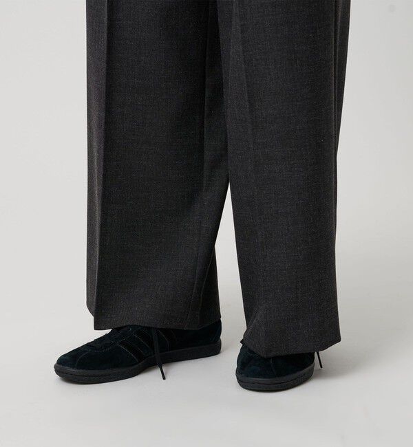 BEAUTY&YOUTH UNITED ARROWS「【WEB限定 Wardrobe DAILY MINIMAL】ウールライクメランジ ワイドパンツ ウォッシャブル」|スラックス|