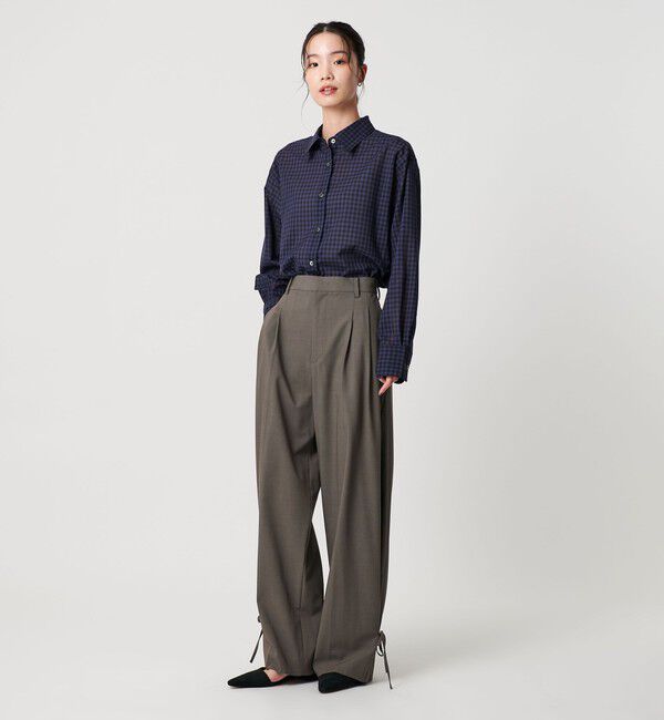 BEAUTY&YOUTH UNITED ARROWS「 へムリボン パンツ ウォッシャブル」|スラックス|