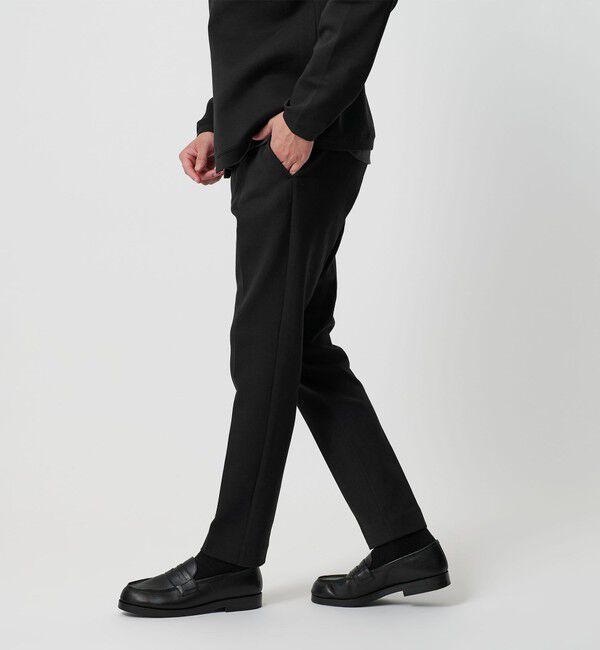 BEAUTY&YOUTH UNITED ARROWS「【WEB限定 WARDROBE SMART】ダブルニット ノープリーツ スラックス パンツ/セットアップ対応」|チノ|