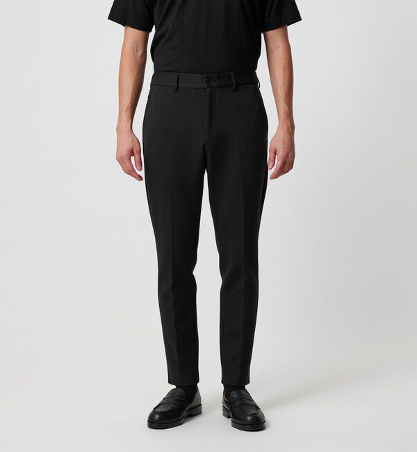 BEAUTY&YOUTH UNITED ARROWS「【WEB限定 WARDROBE SMART】ダブルニット ノープリーツ スラックス パンツ/セットアップ対応」|チノ|