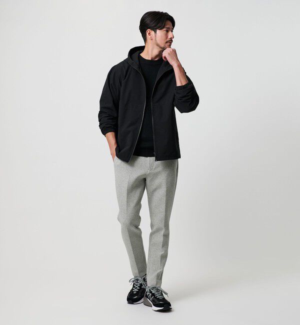 BEAUTY&YOUTH UNITED ARROWS「【WEB限定 WARDROBE SMART】ダブルニット ノープリーツ スラックス パンツ/セットアップ対応」|チノ|