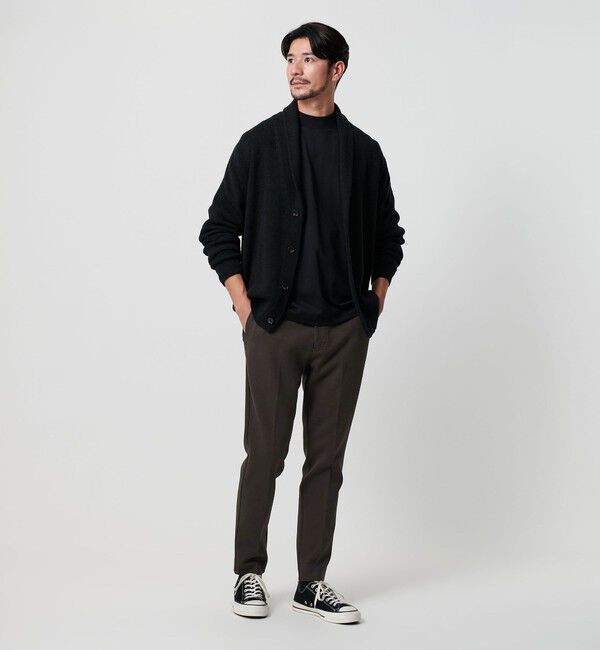 BEAUTY&YOUTH UNITED ARROWS「【WEB限定 WARDROBE SMART】ダブルニット ノープリーツ スラックス パンツ/セットアップ対応」|チノ|