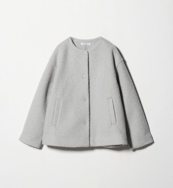 BEAUTY&YOUTH UNITED ARROWS「ブークレ ノーカラーブルゾン」|ブルゾン・スタジャン|