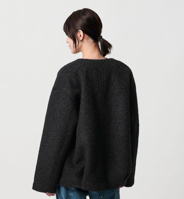 BEAUTY&YOUTH UNITED ARROWS「ブークレ ノーカラーブルゾン」|ブルゾン・スタジャン|