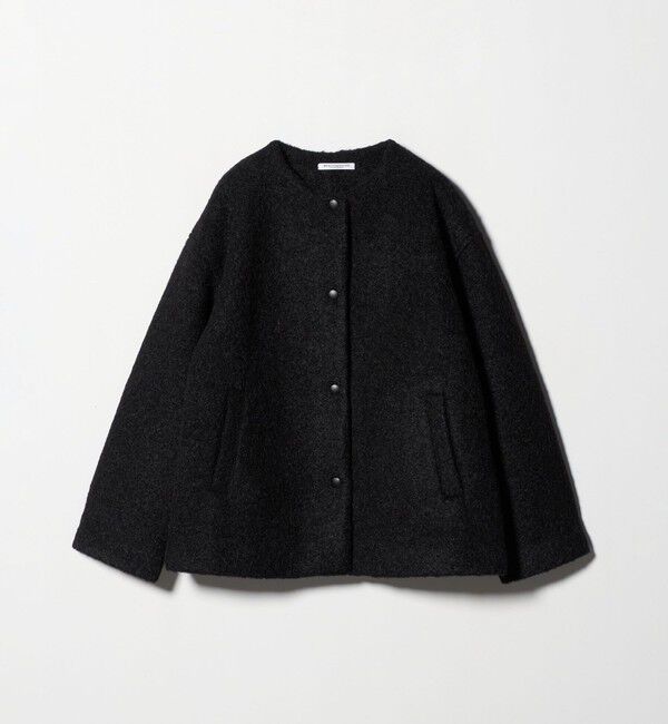 BEAUTY&YOUTH UNITED ARROWS「ブークレ ノーカラーブルゾン」|ブルゾン・スタジャン|