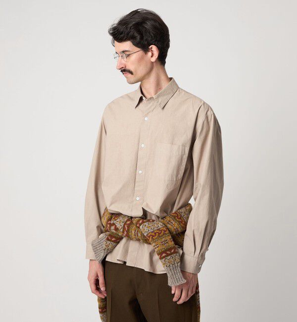 STEVEN ALAN「＜Steven Alan＞ ガーメントダイ ポプリン レギュラーカラー シャツ LOOSE」|シャツ・ブラウス|