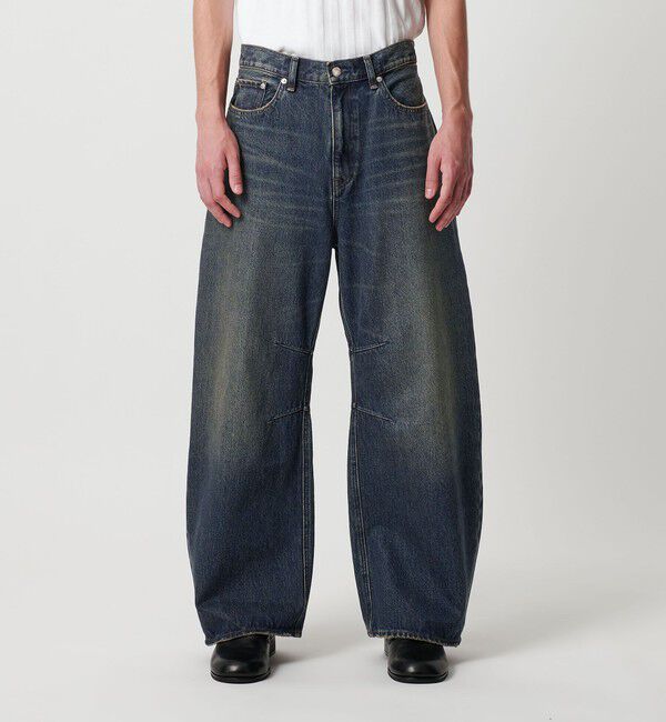 MONKEY TIME「デニム カーブ パンツ」|チノ|