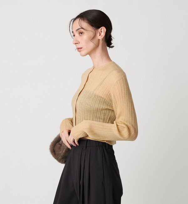 BEAUTY&YOUTH UNITED ARROWS「アルパカブレンド ランダムリブカーディガン」|カーディガン|