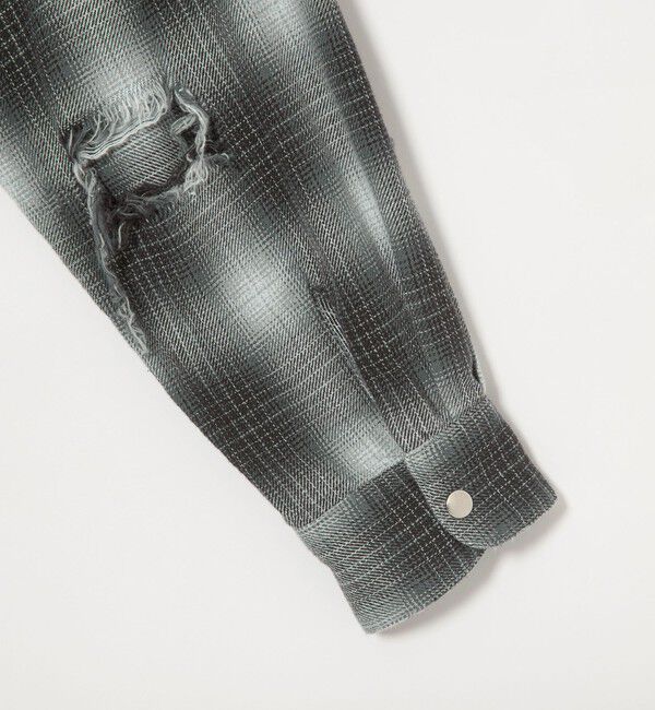 MONKEY TIME「ディストレスト ネル チェック シャツ」|シャツ・ブラウス|