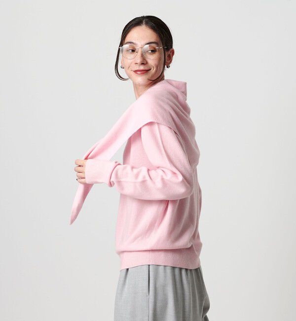 BEAUTY&YOUTH UNITED ARROWS「ウールカシミヤ クルーネックニット＆ストール ウォッシャブル」|ニット・セーター|