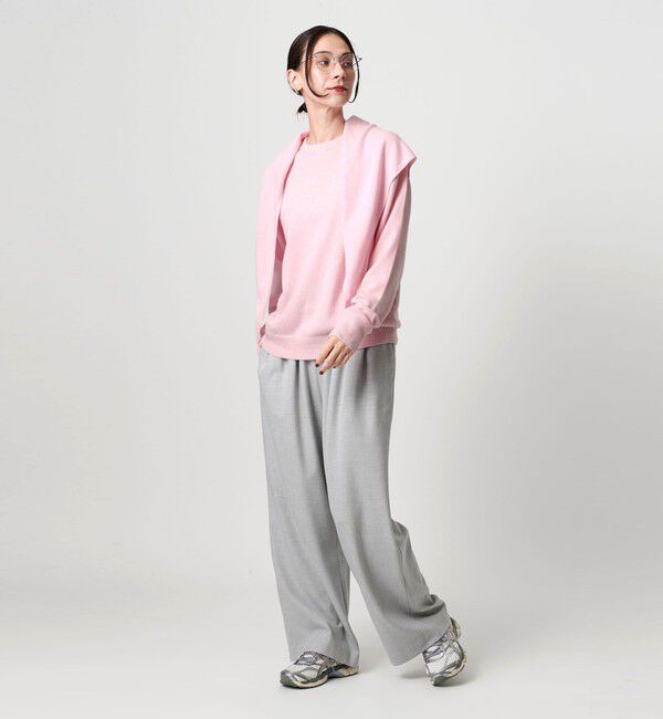 BEAUTY&YOUTH UNITED ARROWS「ウールカシミヤ クルーネックニット＆ストール ウォッシャブル」|ニット・セーター|