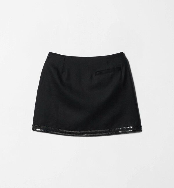 ATTISESSION「＜ATTISESSION＞スパンコール ライン ミニスカート 」|スカート|