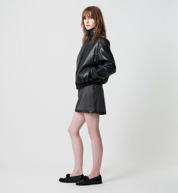 ATTISESSION「＜ATTISESSION＞スパンコール ライン ミニスカート 」|スカート|