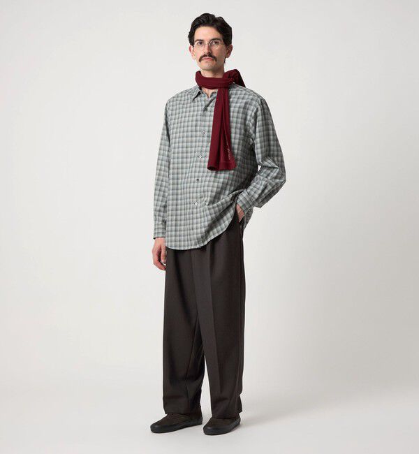 STEVEN ALAN「＜Steven Alan＞ ヴィンテージツイル インツープリーツ ドレス トラウザーズ」|スラックス|