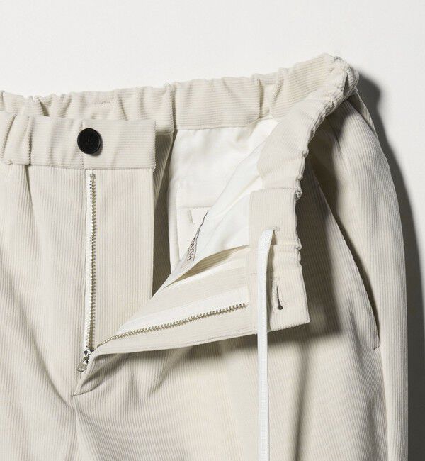 BEAUTY&YOUTH UNITED ARROWS「トリコット コーデュロイ 1プリーツ イージーパンツ NO.5 ストレッチ」|チノ|