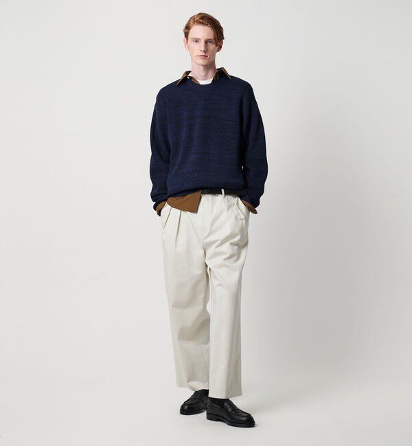 BEAUTY&YOUTH UNITED ARROWS「ドロップ ミラノ ミックス クルーネック ニット」|ニット・セーター|