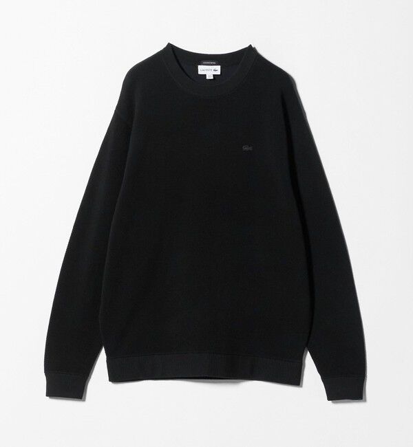 BEAUTY&YOUTH UNITED ARROWS「＜LACOSTE for BEAUTY&YOUTH＞クルーネック スウェット」|ニット・セーター|BLACK