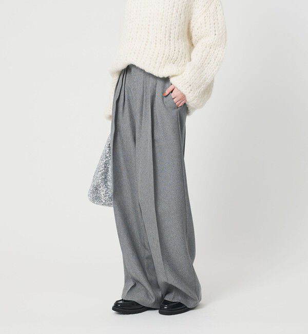 BEAUTY&YOUTH UNITED ARROWS「【WEB限定】ポリエステル タックワイドパンツ ウォッシャブル」|その他|