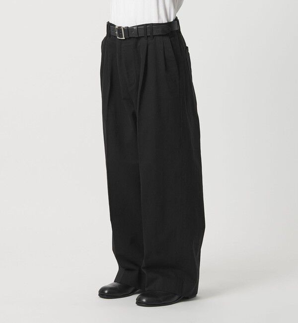 MONKEY TIME「エイジレス デニム 2P ワイド ストレート パンツ」|チノ|