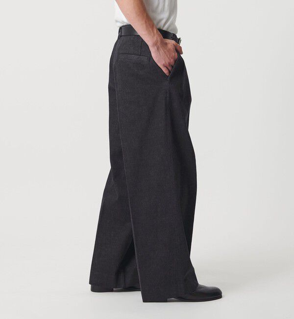 MONKEY TIME「エイジレス デニム 2P ワイド ストレート パンツ」|チノ|