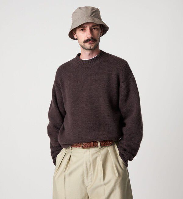 STEVEN ALAN「＜Steven Alan＞ ハミルトンラムズウール ハイクルーネック ニット NARROW」|ニット・セーター|