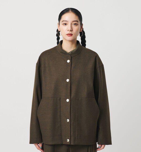 BEAUTY&YOUTH UNITED ARROWS「毛ブレンド スナップブルゾン」|ブルゾン・スタジャン|