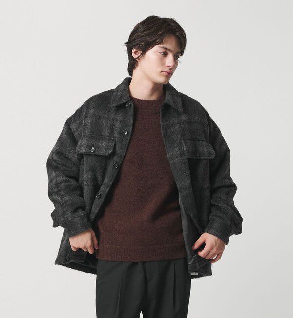 MONKEY TIME「オンブレチェック フリースメルトン CPOジャケット」|その他|