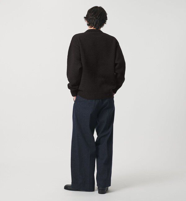 MONKEY TIME「ウール ナイロン ループヤーン クルーネック」|ニット・セーター|