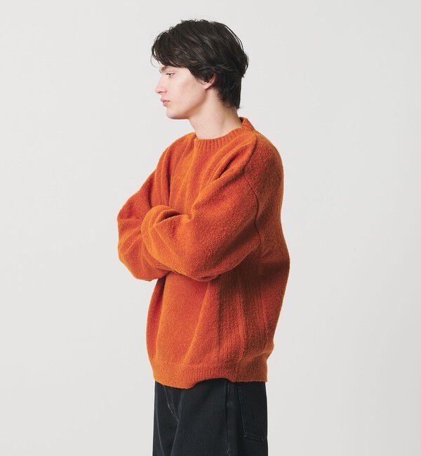 MONKEY TIME「ウール ナイロン ループヤーン クルーネック」|ニット・セーター|