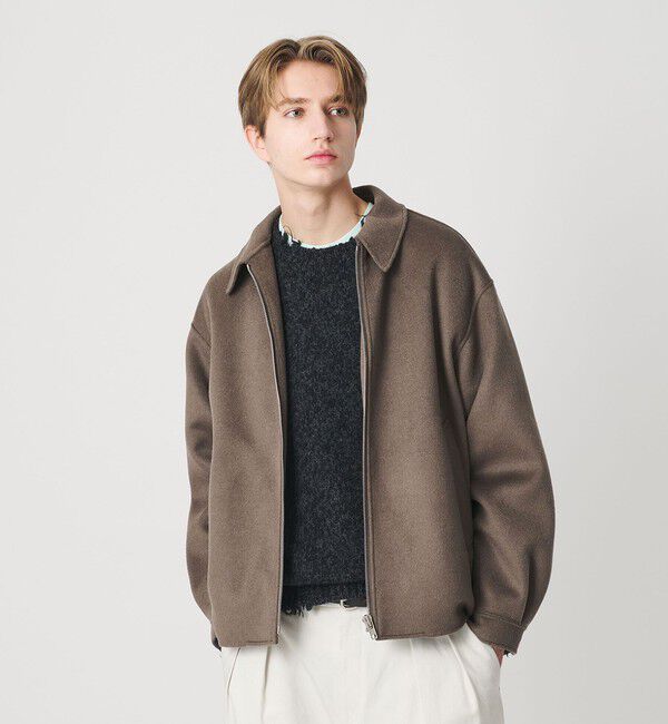 BEAUTY&YOUTH UNITED ARROWS「ショートビーバー リバー ブルゾン」|ブルゾン・スタジャン|BEIGE