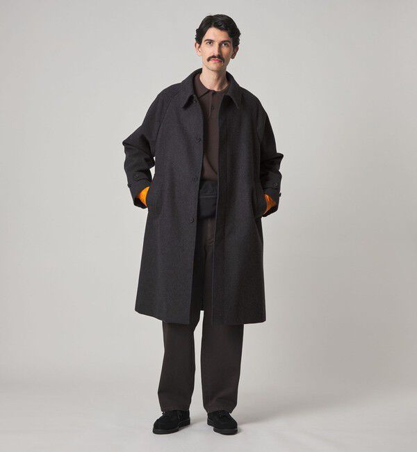 STEVEN ALAN「＜Steven Alan＞ WL/CA バルカラー コート」|ステンカラーコート|DK.GRAY