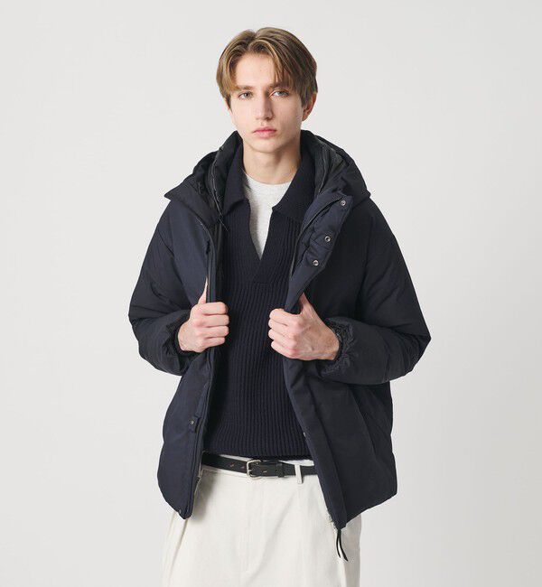 BEAUTY&YOUTH UNITED ARROWS「 小松マテーレ リラックス フード ダウンジャケット 700FP 撥水機能」|ダウン|