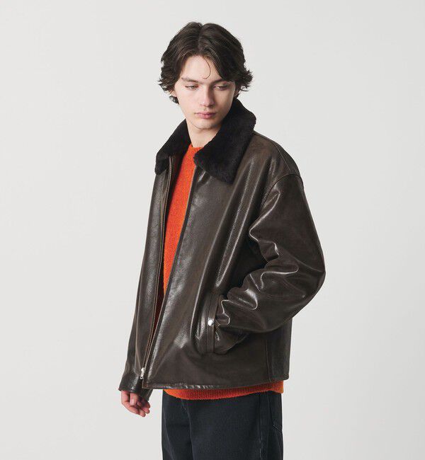 MONKEY TIME「ゴート ムートンカラー ジップ ジャケット」|その他|