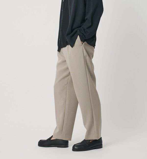 BEAUTY&YOUTH UNITED ARROWS「メランジ ダブルクロス 1プリーツ アジャスト パンツ NO.7」|チノ|
