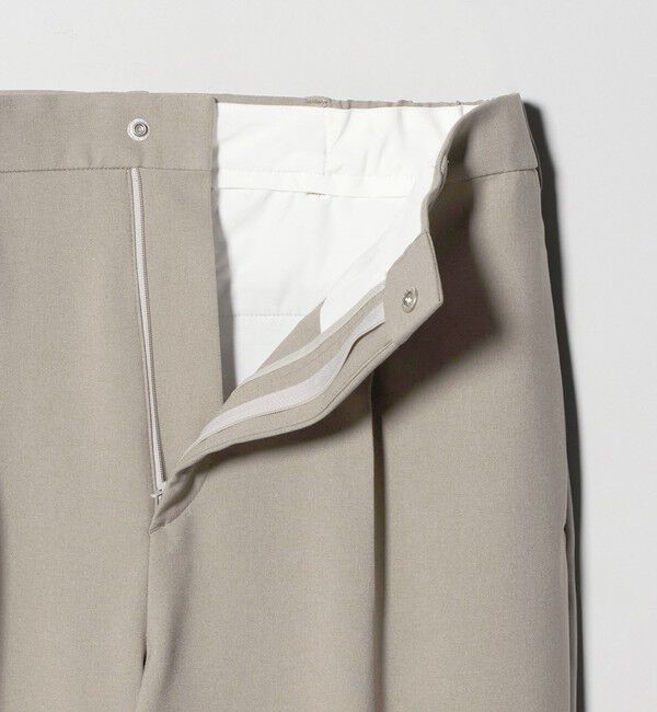 BEAUTY&YOUTH UNITED ARROWS「メランジ ダブルクロス 1プリーツ アジャスト パンツ NO.7」|チノ|