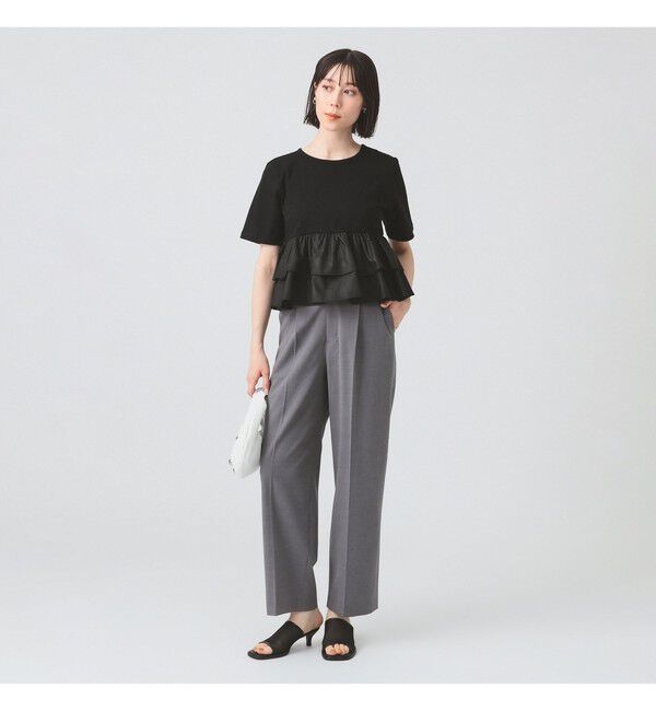 Ray BEAMS 「ティアード キリカエ クルーネック Tシャツ」|Tシャツ・カットソー|