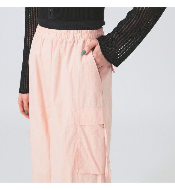 Ray BEAMS 「ストラップ カーゴ ワイド パンツ」|チノ|