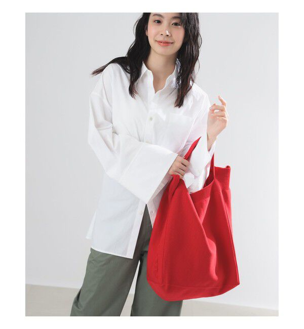 Demi-Luxe BEAMS 「AK+1 / ニット トートバッグ」|トートバッグ|RED