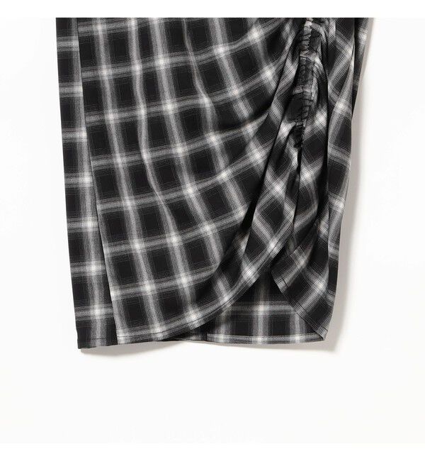 Ray BEAMS 「チェック シャーリング タイトスカート」|タイト|