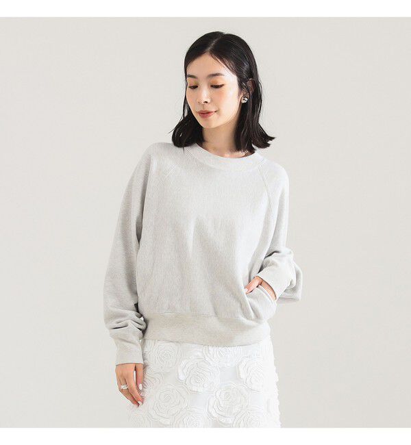 Demi-Luxe BEAMS 「BATONER / メランジ 裏毛 クルーネック トップス」|パーカー|
