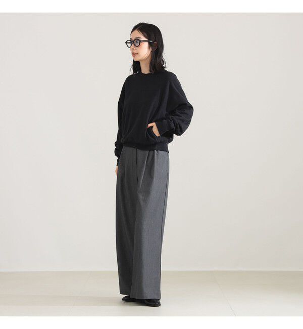 Demi-Luxe BEAMS 「BATONER / メランジ 裏毛 クルーネック トップス」|パーカー|